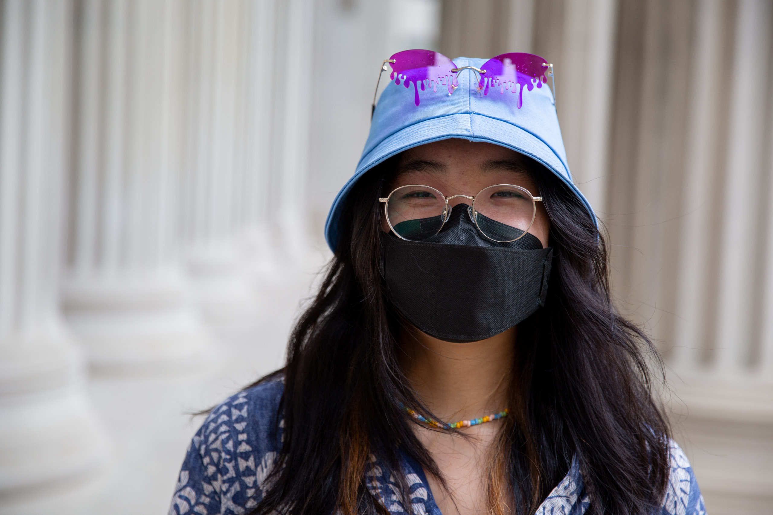 MIT student in Toy design class 2.00b Spring 2021 remove their masks. Series by Photographer Danny Goldfield.