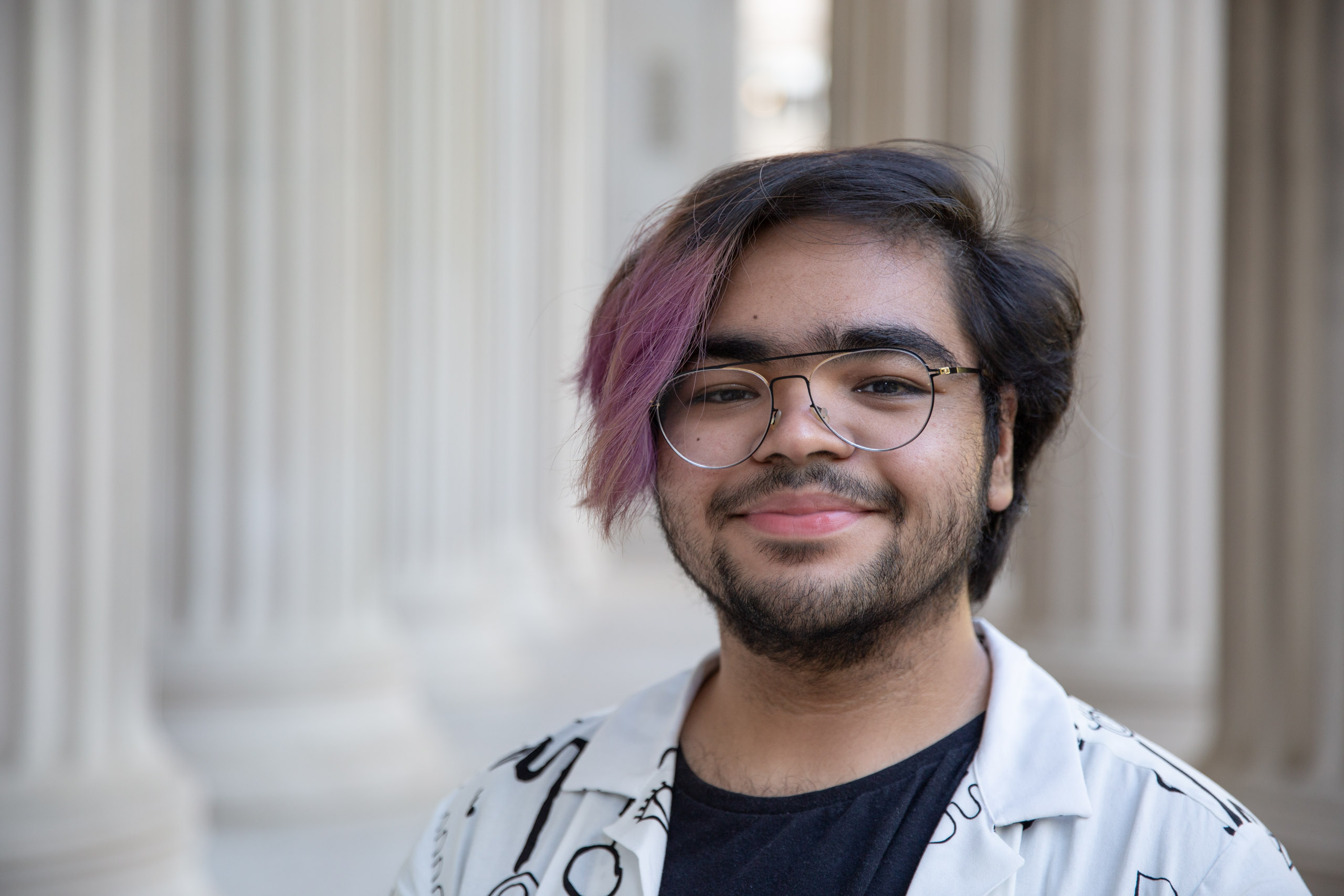 MIT student in Toy design class 2.00b Spring 2021 remove their masks. Series by Photographer Danny Goldfield.