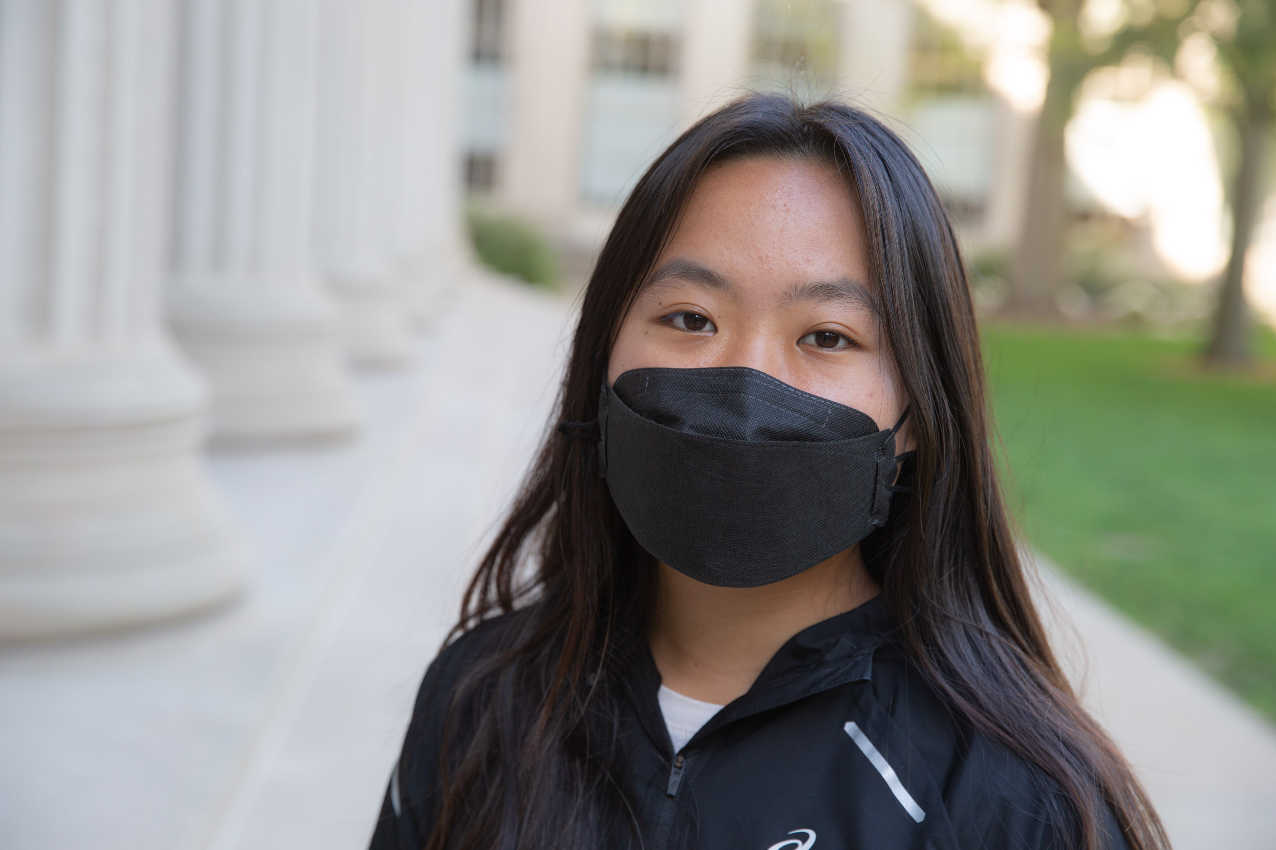MIT student in Toy design class 2.00b Spring 2021 remove their masks. Series by Photographer Danny Goldfield.