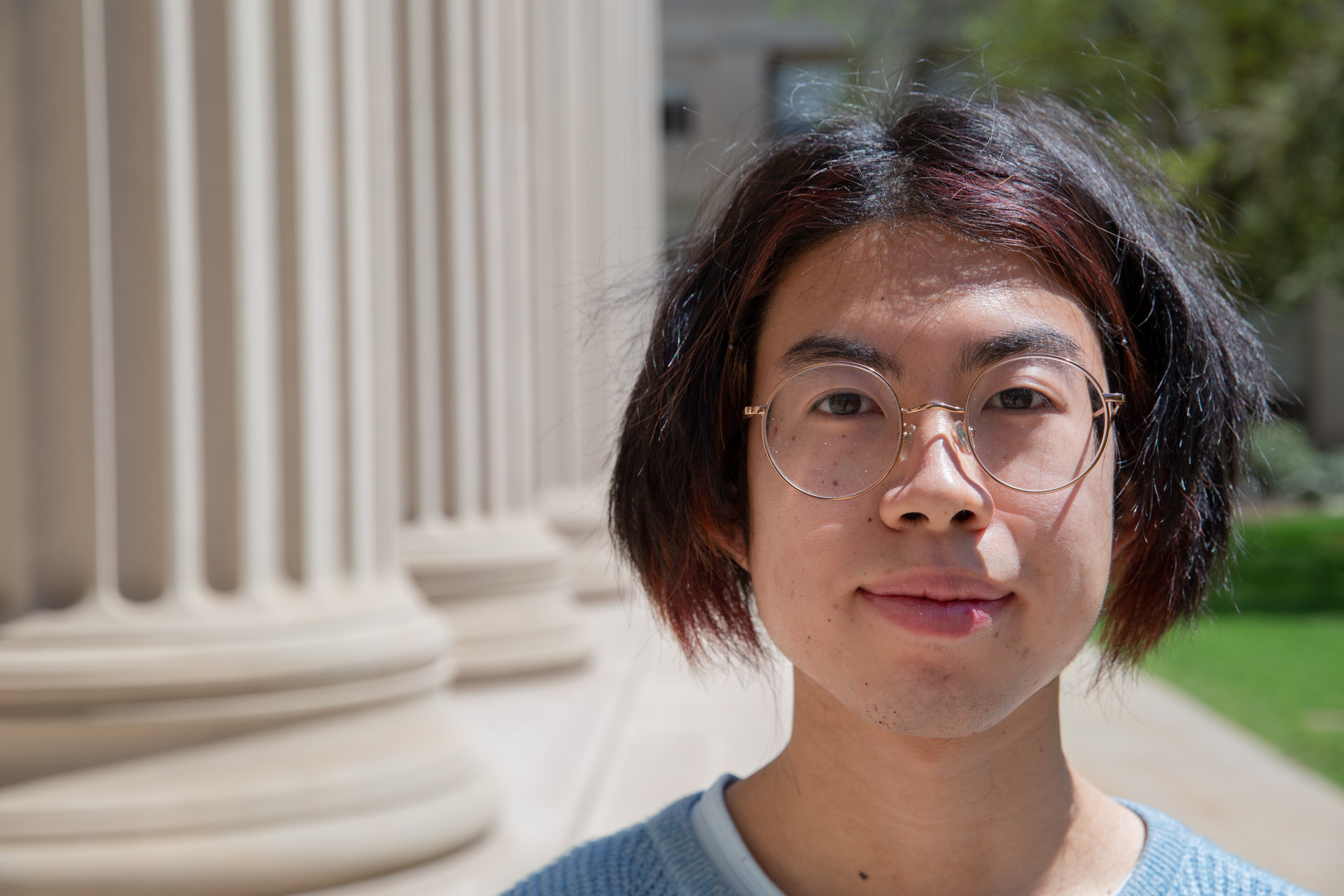 MIT student in Toy design class 2.00b Spring 2021 remove their masks. Series by Photographer Danny Goldfield.